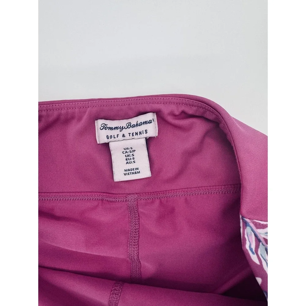 Tommy Bahama Golf Tennis Skort Womens Small Magenta Purple Paisley Side Panel S